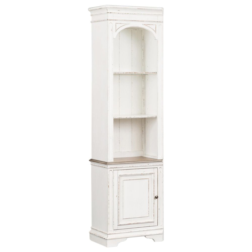 Liberty Magnolia Manor Entertainment Center in White with Antique Finish, , large