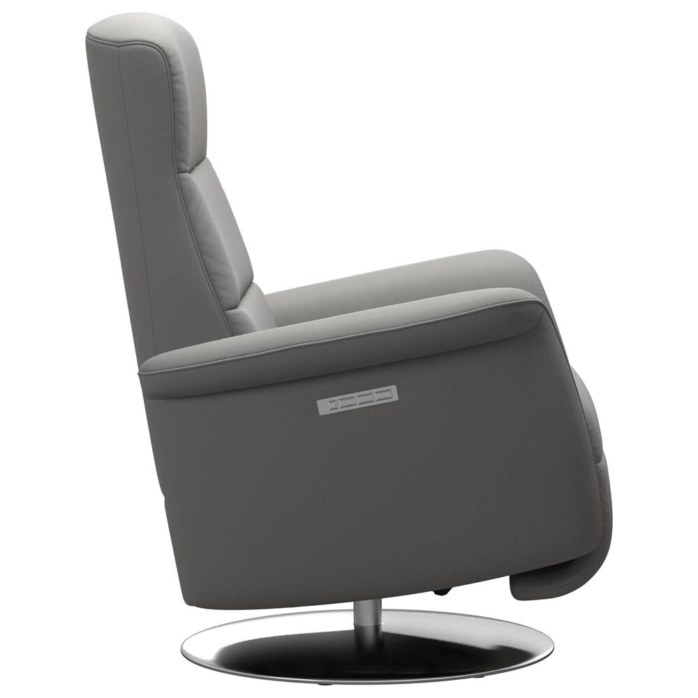 Stressless Mike Medium Power Recliner in Paloma Silver Grey, , large