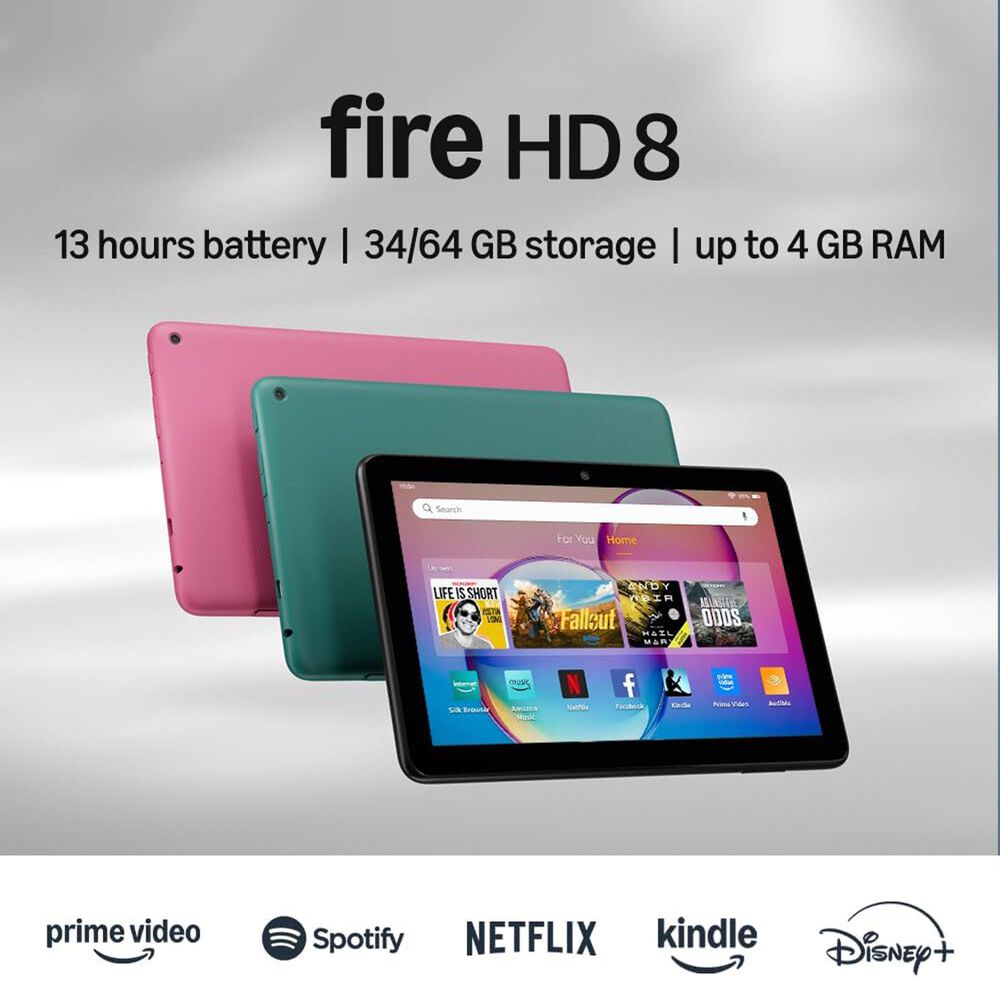 Amazon Fire HD 8 &#40;2024 release&#41; 8&quot; HD Display, 3GB memory, 32GB in Emerald, , large