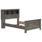 Ashley Frandern 5-Piece Full Bookcase Bedroom Set in Rustic Warm Gray, , large