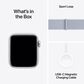Apple Watch SE GPS + Cellular 40mm Silver Aluminum Case with Blue Cloud Sport Loop, , large
