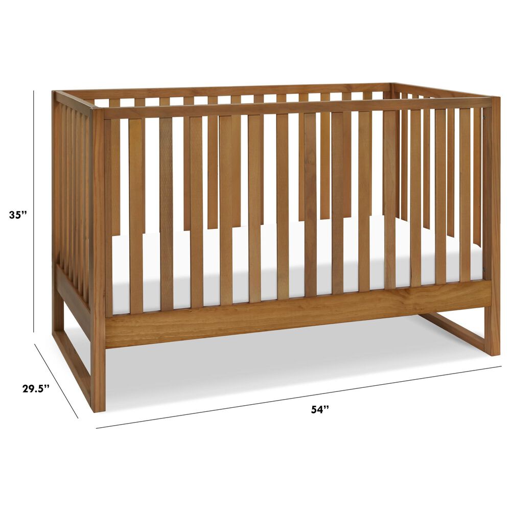 New Haus Hunter 3-In-1 Convertible Crib in Chestnut, , large