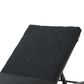 Noble House Navan Patio Chaise Lounge in Dark Gray, , large