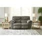 Ashley Alphons Manual Reclining Loveseat in Putty, , large