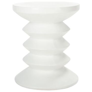 Safavieh Vernon Patio Accent Stool in Ivory, , large