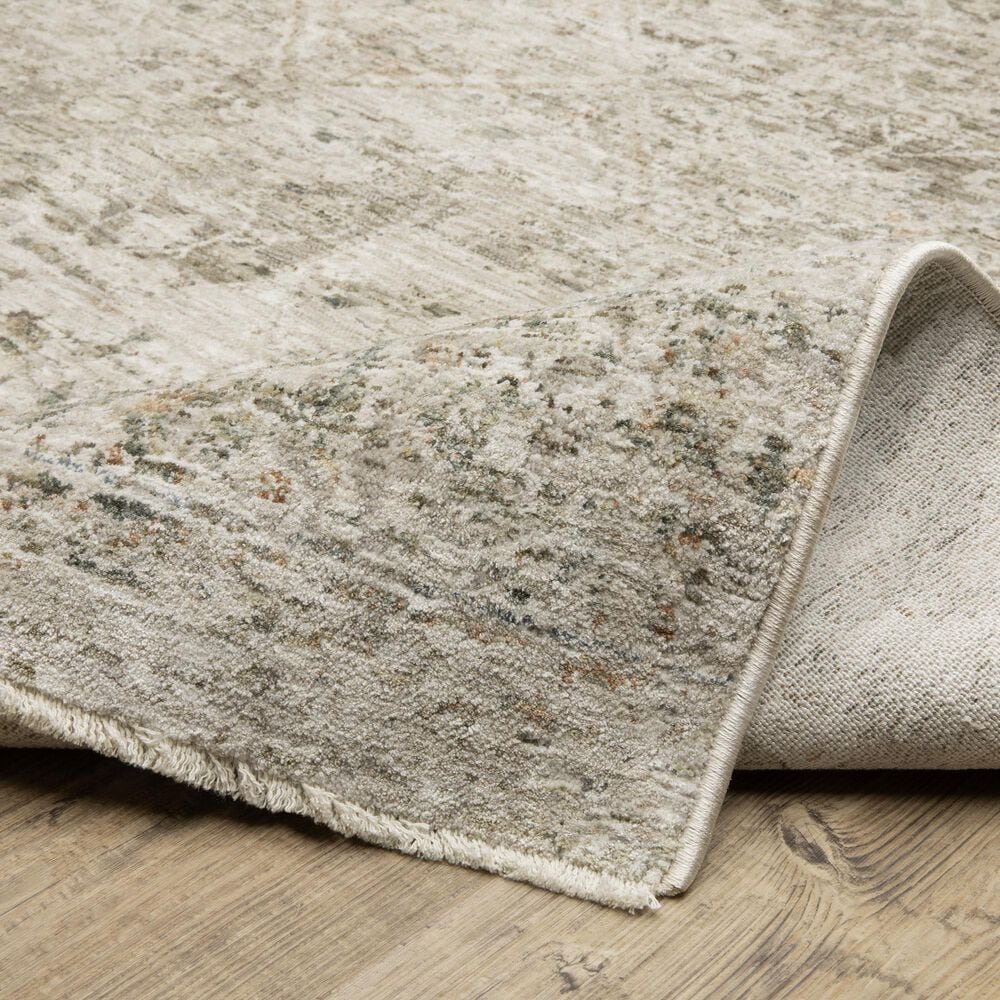 Oriental Weavers Avalon AVA08 Beige and Grey 2&#39;7&quot; x 7&#39;7&quot;Runner, , large