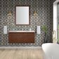 James Martin Vanities Mantova 47.3" Single Vanity Cabinet in Mid-Century Walnut and Champagne Brass, , large