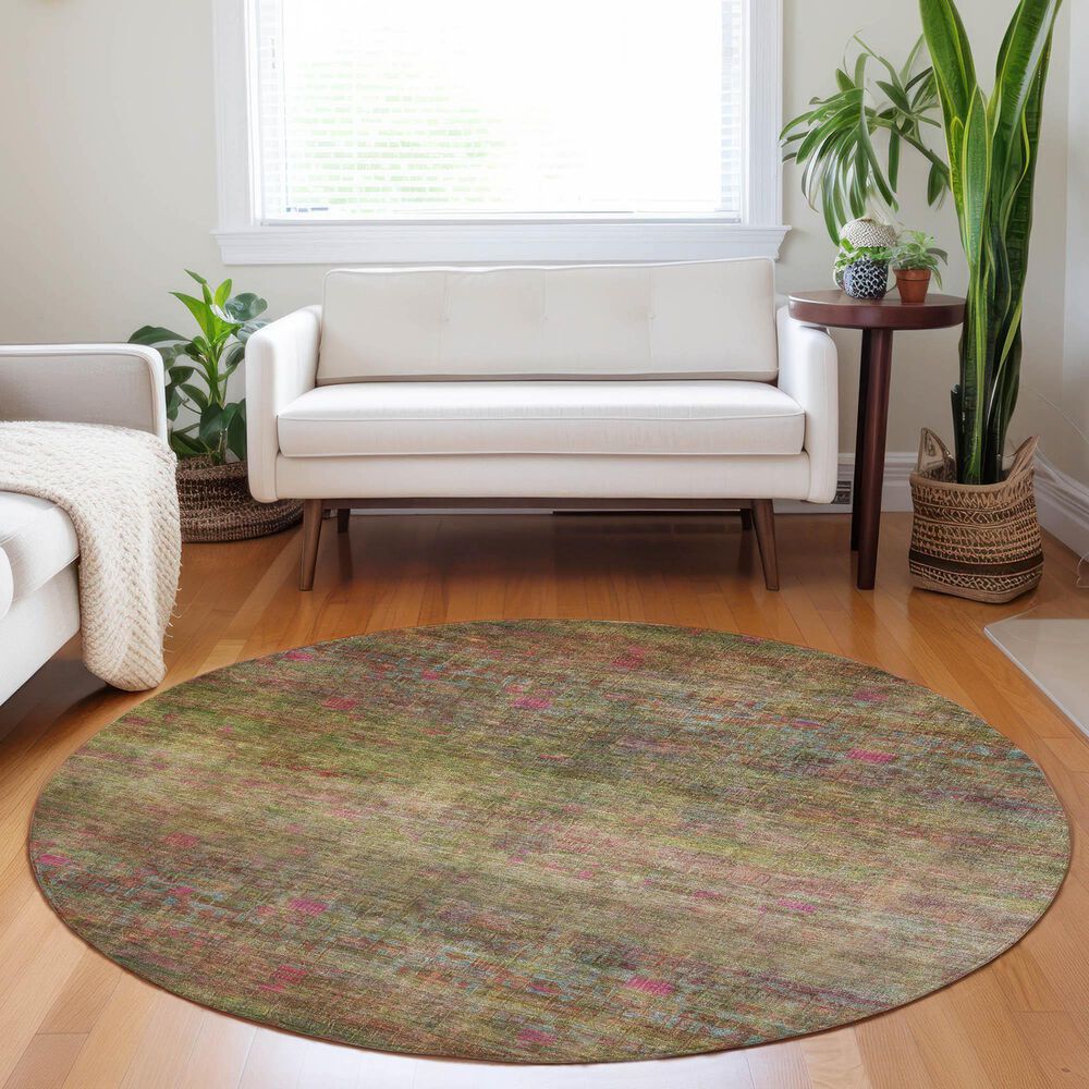 Dalyn Rug Company Burano BU9 8&#39; Round Cactus Indoor/Outdoor Area Rug, , large