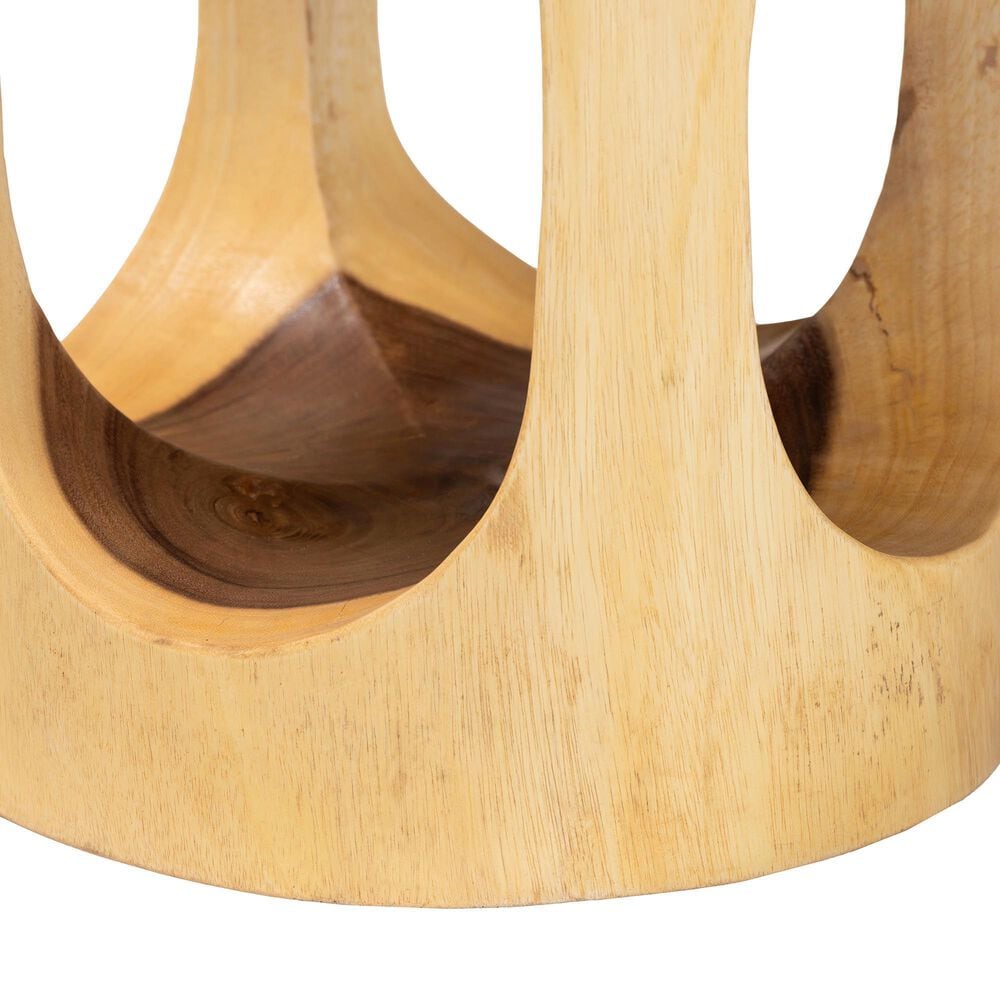 Baxton Studio Kaseko Side Table in Natural Brown, , large