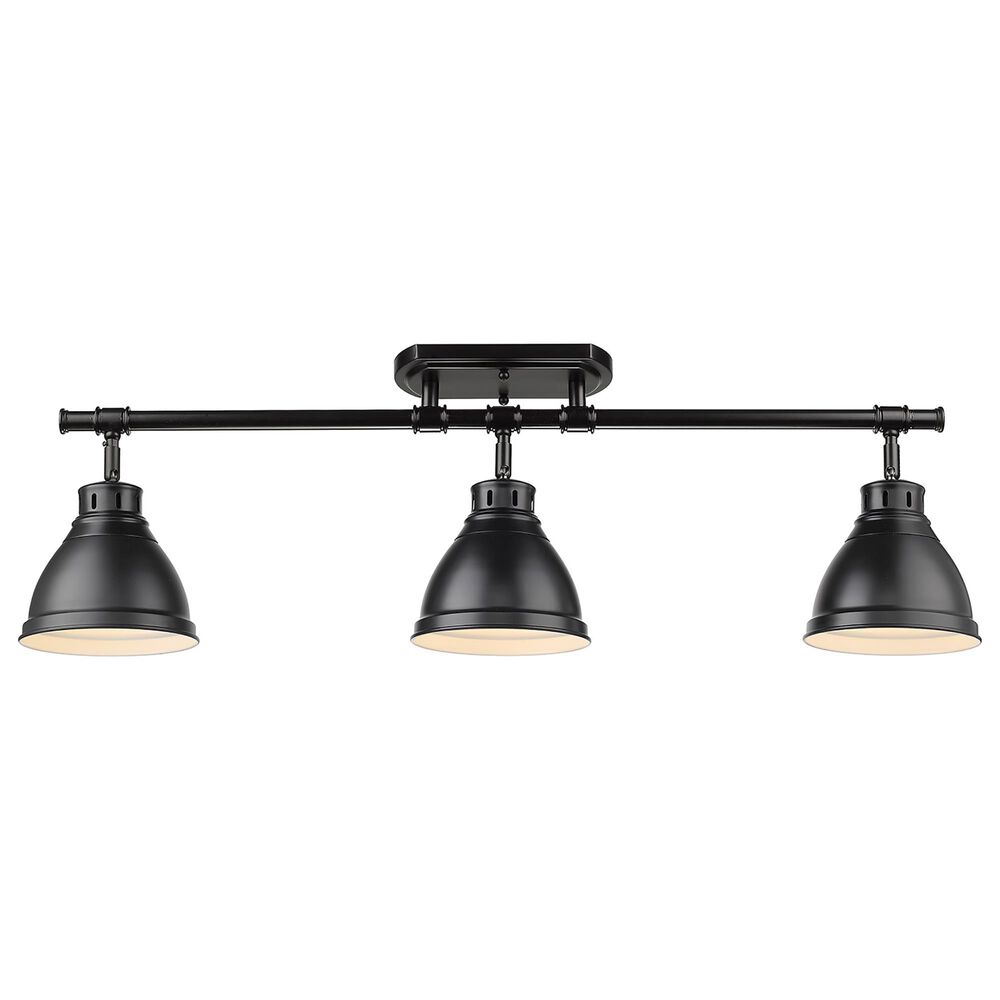 Golden Lighting Duncan Semi-Flush in Matte Black, , large