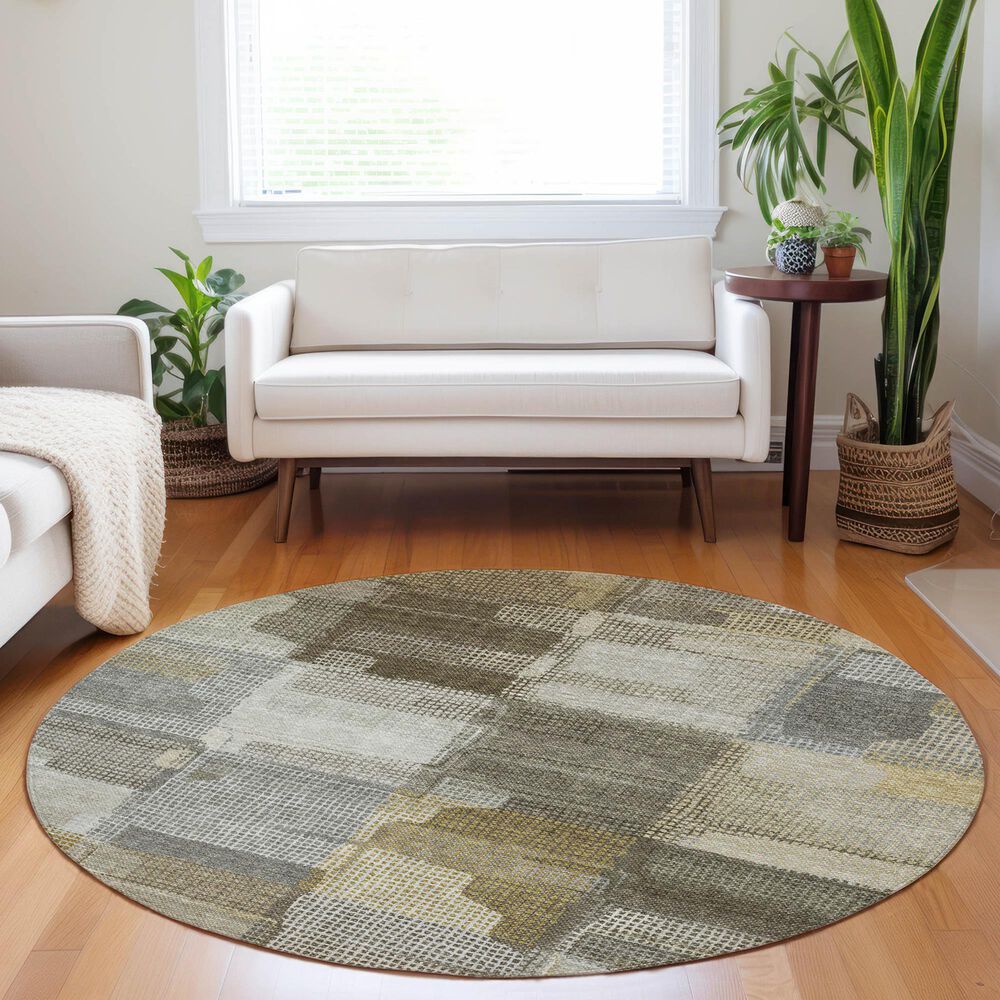 Dalyn Rug Company Ravenna RN10 8&#39; Round Taupe Area Rug, , large