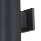 Vaxcel Chiasso 20" 2-Light Outdoor Wall Sconce in Textured Black, , large