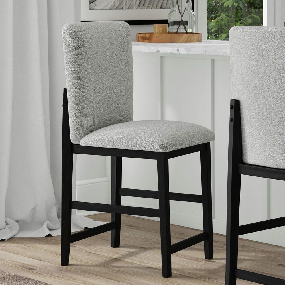Mayberry Hill Gray and Brown Barstool, , large