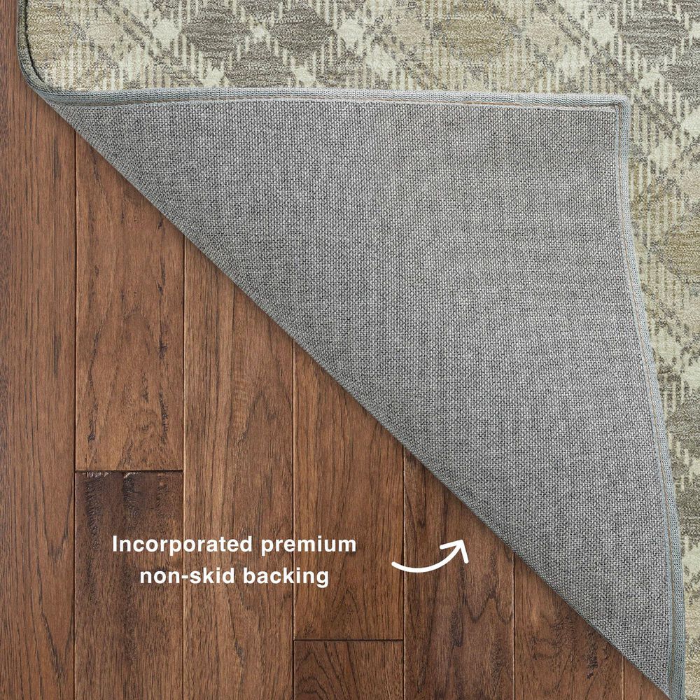 Dalyn Rug Company Soft Essentials Plaid Taupe 8' x 10' Indoor/Outdoor Area Rug, , large