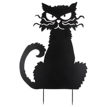 The Gerson Company 35.16" Halloween Cat Yard Stake in Black, , large