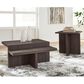 Ashley Zendex 2-Piece Occasional Table Set in Dark Brown, , large