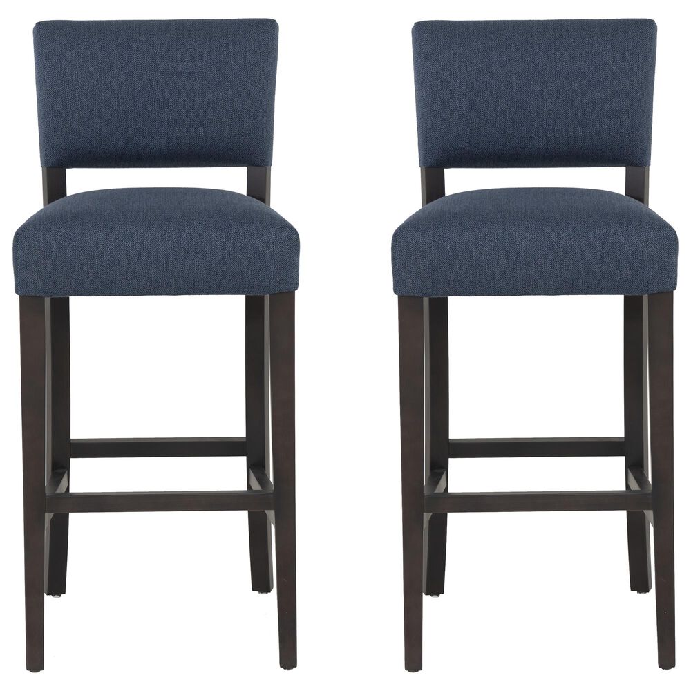 Linon Home Decor Koda Bar Stool in Rich Brown (Set of 2), , large