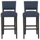 Linon Home Decor Koda Bar Stool in Rich Brown (Set of 2), , large