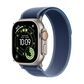 Apple Watch Ultra 3 (GPS+Cellular) 49mm Titanium Case with Blue/Bright Blue Trail Loop - M/L - Natural - (2025), , large