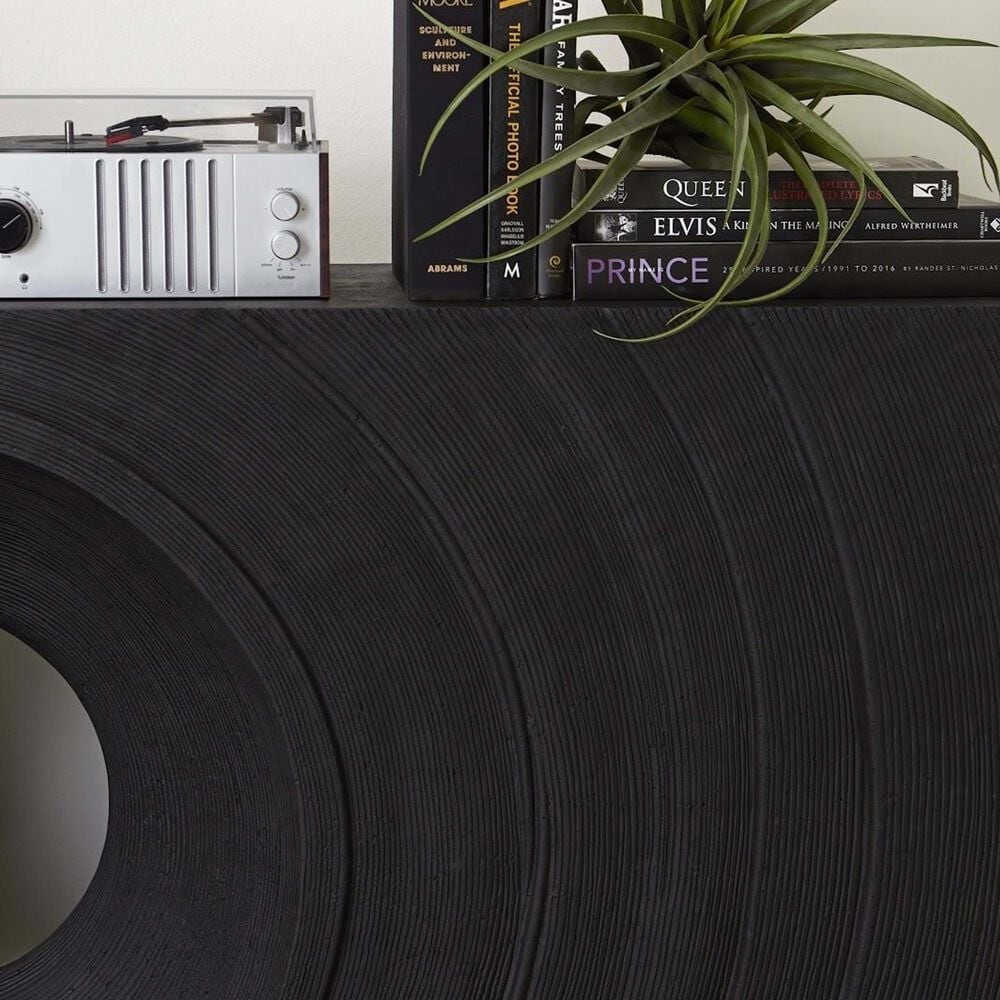 TimberHaus Void Console Table in Black, , large