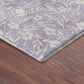 Dalyn Rug Company Soft Essentials Floral Lavender 10" x 14" Indoor/Outdoor Area Rug, , large