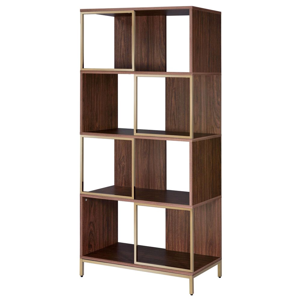 Gunnison Co. Diwan Bookshelf in White/Champagne, , large
