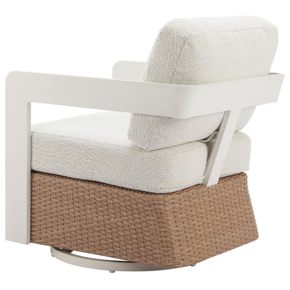 Zuo Modern Gelo Outdoor Swivel Chair in White, , large