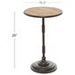 Maple and Jade 25" Accent Table in Dark Brown and Light Brown, , large
