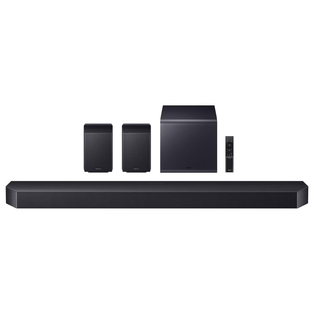 Samsung Q-Series 11.1.4 Channel Soundbar with Wireless Subwoofer and Rear Speaker in Titan Black, , large