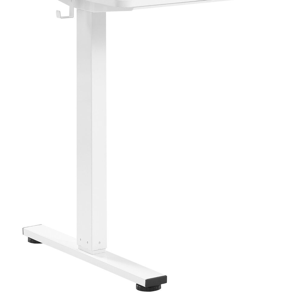 OSP Home Primo 48&quot; Electric Sit Stand Desk in White, , large