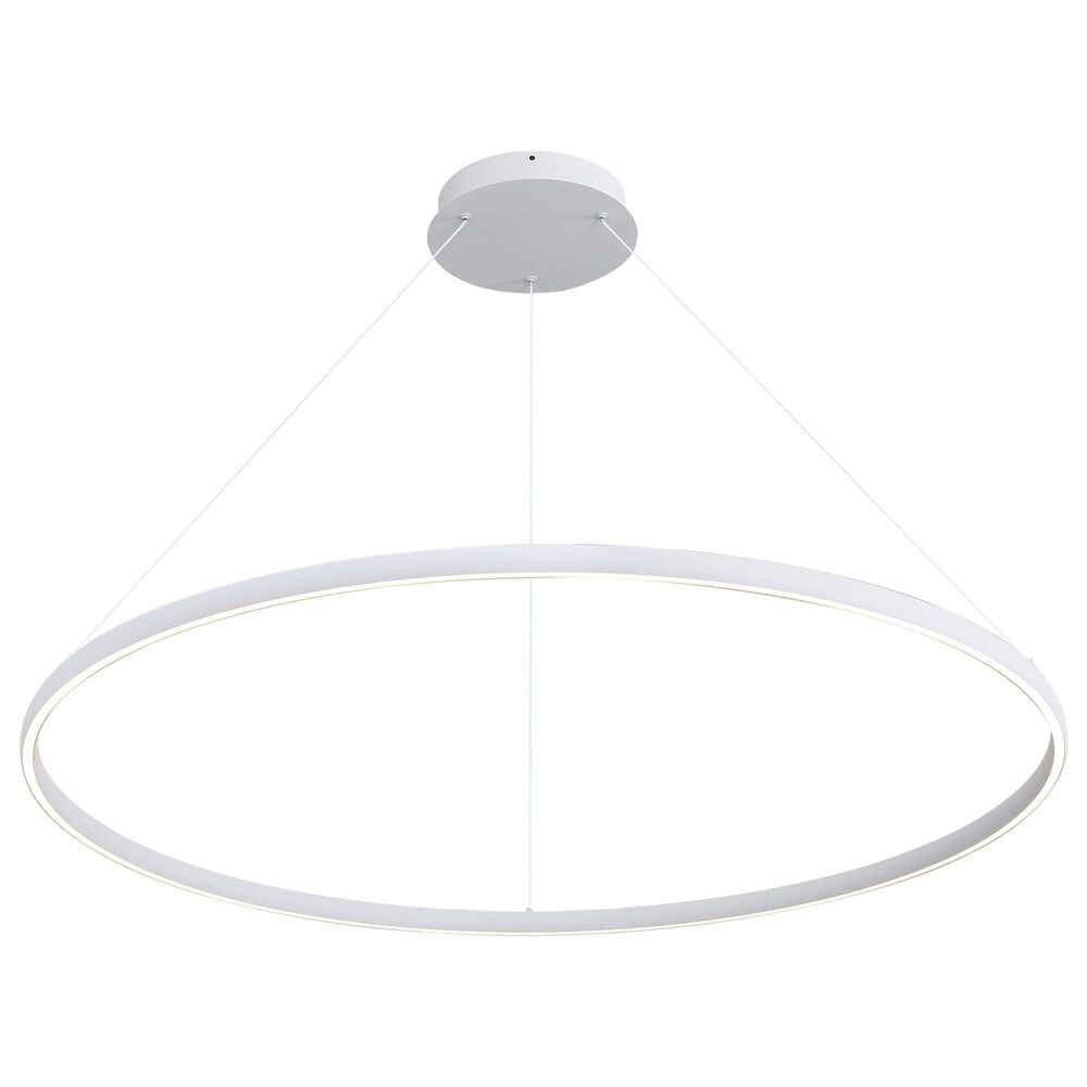 Golden Lighting Veritas 47&quot; 1-Light Chandelier in Sand White, , large