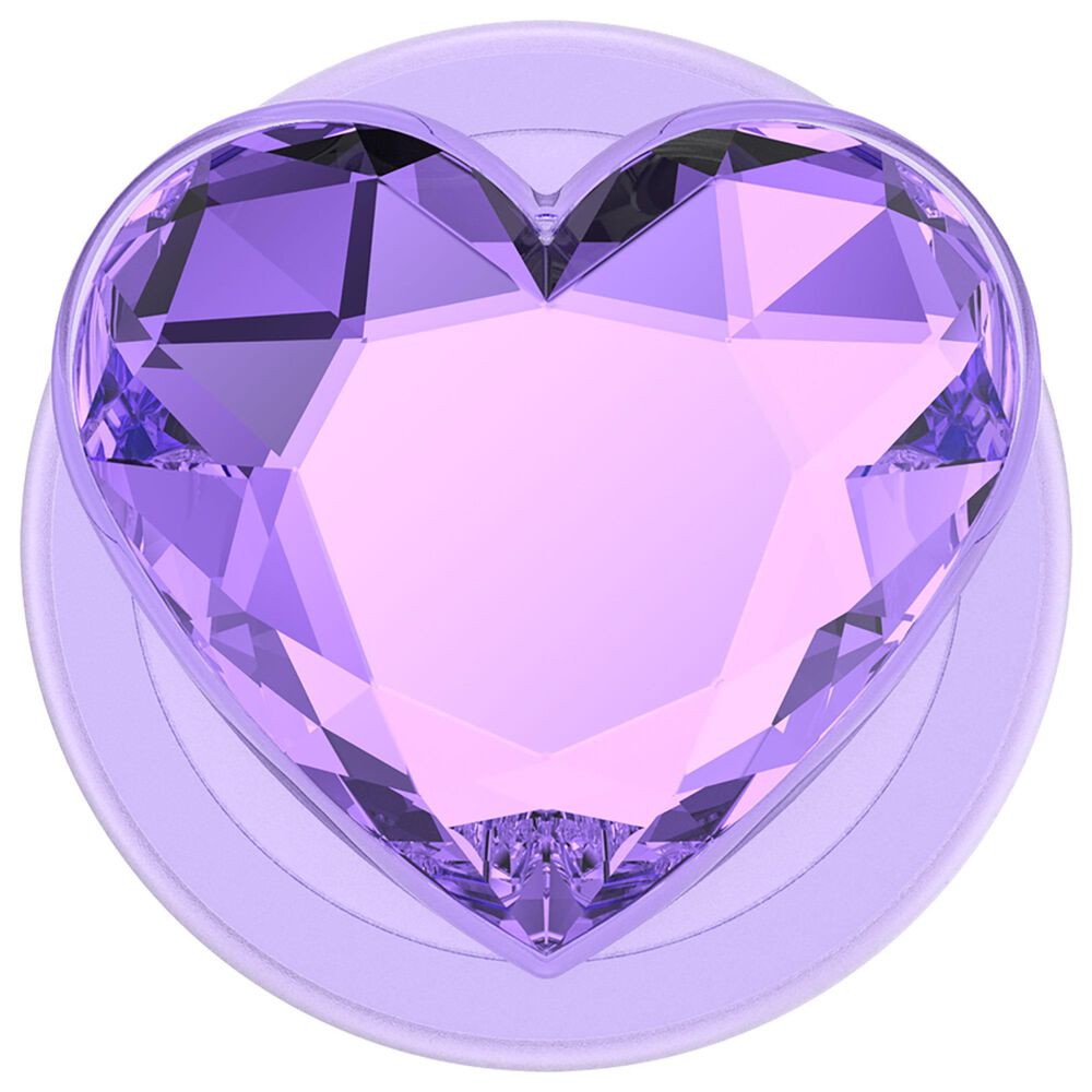 PopSockets MagSafe Circle PopGrip in Crystal Heart Lavender, , large