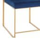 Lumisource Fuji Side Chair with Blue Cushion in Gold (Set of 2), , large
