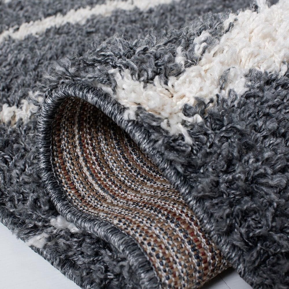 Safavieh Venus Shag 6&#39; x 9&#39; Dark Grey and Ivory Area Rug, , large
