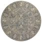 Chris Loves Julia x Loloi Rosemarie 5" Round Sand and Lagoon Area Rug, , large