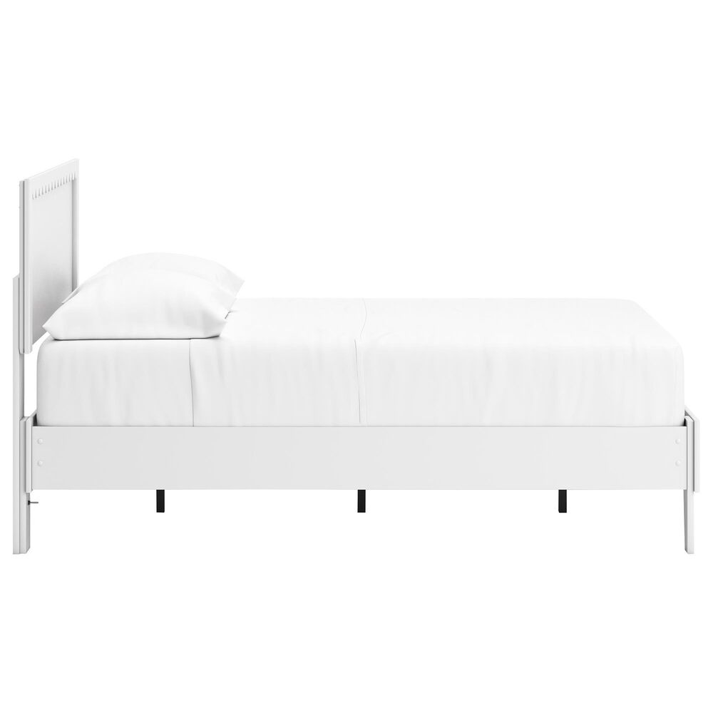 Ashley Hallityn Full Panel Platform Bed in Matte White, , large