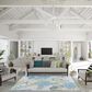 Dalyn Rug Company Seabreeze 5" x 7"6" Silver Indoor/Outdoor Area Rug, , large