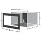 Sharp 30" Trim Kit for Built-In Microwave Oven in Stainless Steel, , large