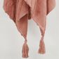 Rizzy Home 50" x 60" Geometric Throw in Coral, , large
