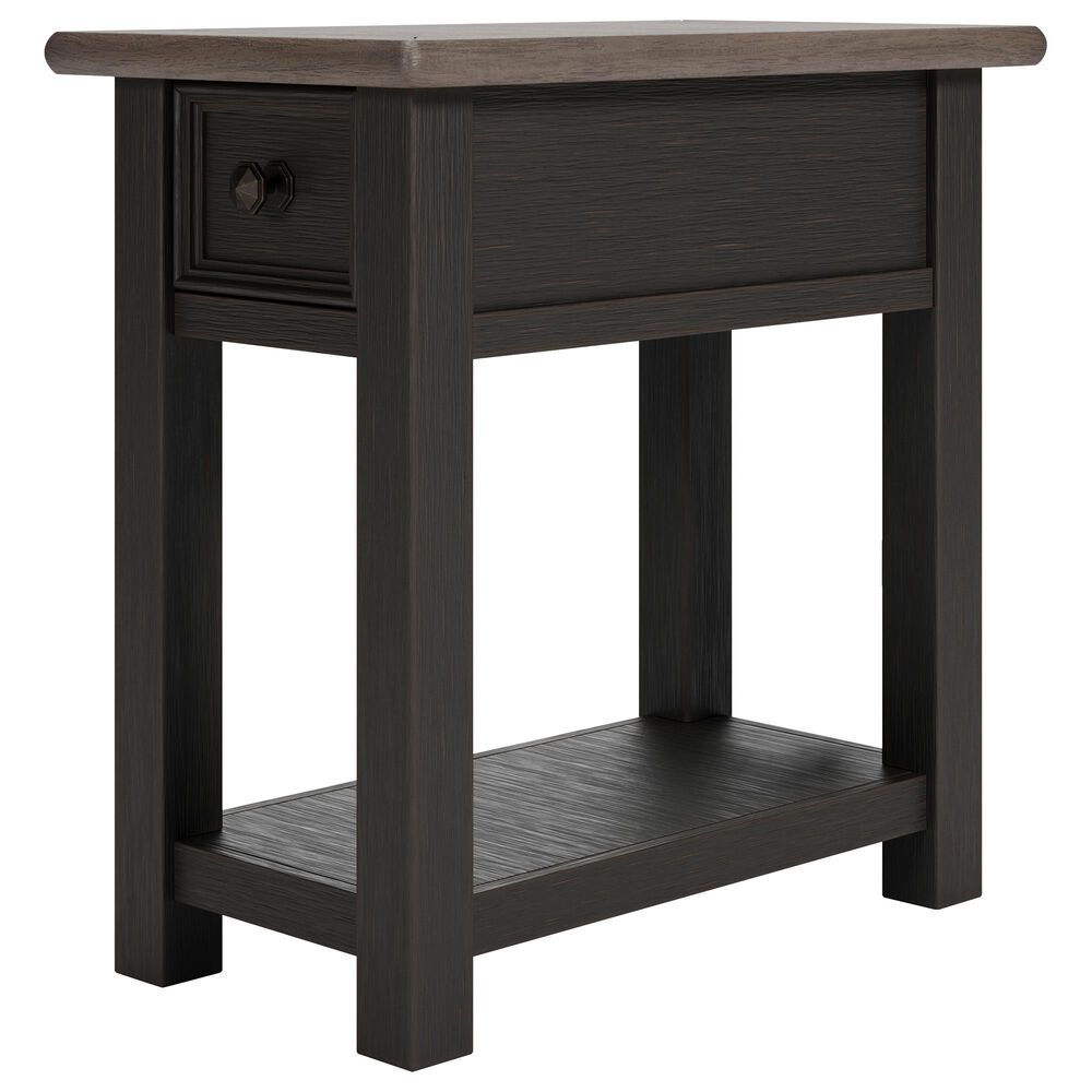 Ashley Tyler Creek End Table in Grayish Brown and Black, , large