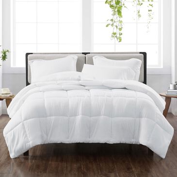 Pem America Cannon Solid 3-Piece Full/Queen Comforter Set in White, , large