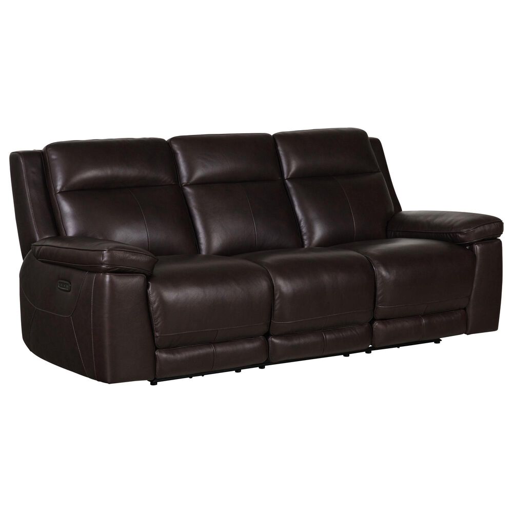 Simon Li Power Reclining Sofa with power Headrest in Triomphe Cordovan, , large