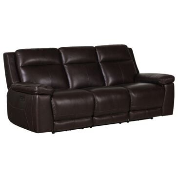 Simon Li Power Reclining Sofa with power Headrest in Triomphe Cordovan, , large