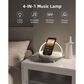 HOMLUX 4-in-1 LED Table Lamp with Portable Speaker and Wireless Charger in White and Gray, , large
