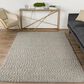 Dalyn Rug Company Gorbea 9" x 13" Silver Area Rug, , large