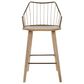 Hearth and Haven Winston Counter Stool in White Washed and Antique Copper, , large