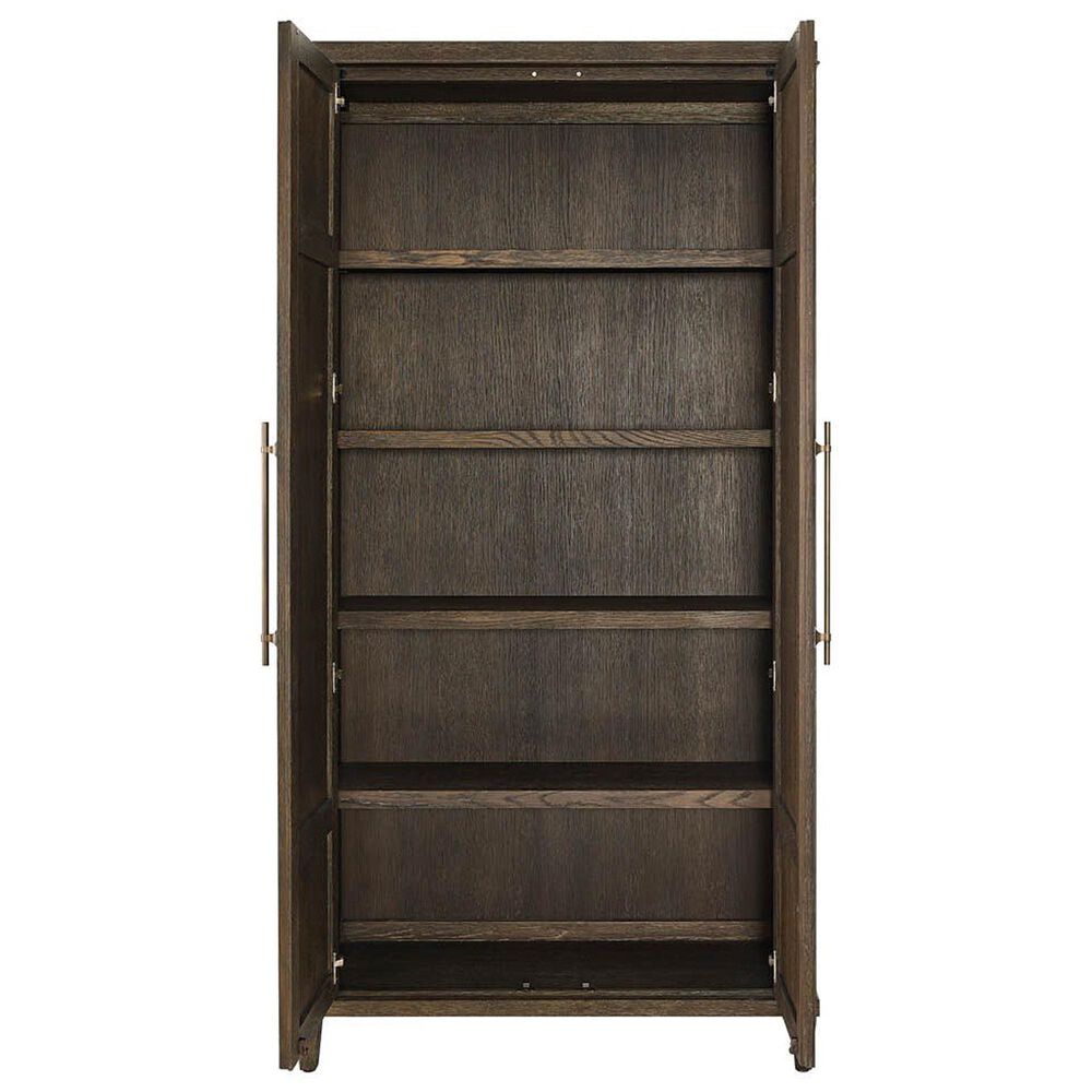 Furniture Worldwide Montclair 4 Piece King Panel Bedroom Set in Embossed Cocoa and Smoked Gold, , large