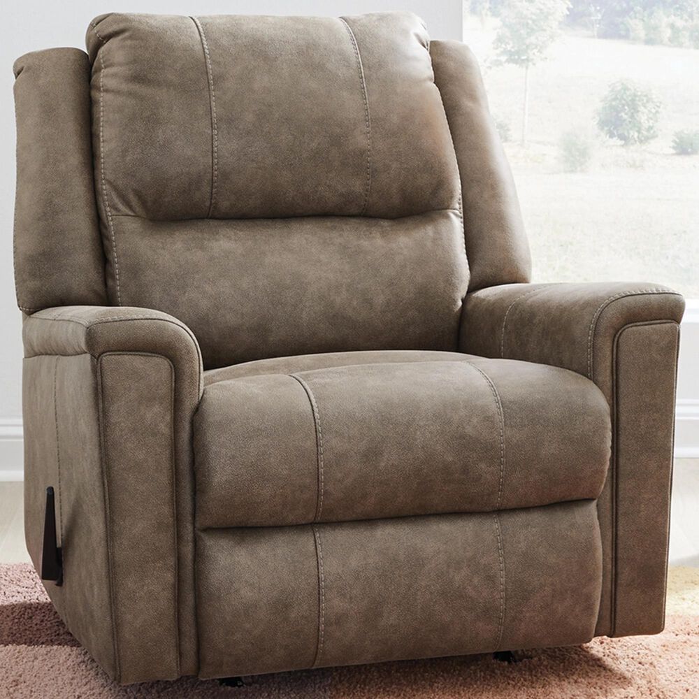 Ashley Lixtowel Manual Rocker Recliner in Fog, , large