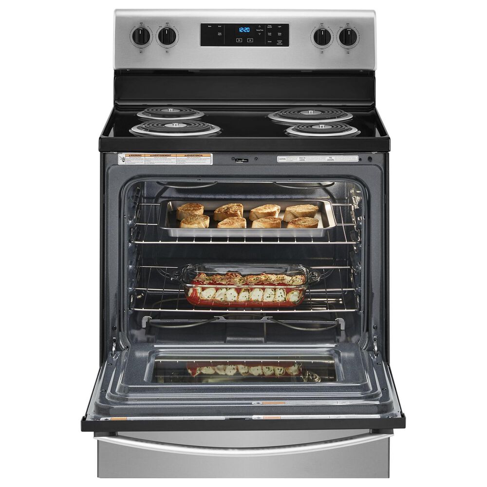 Whirlpool 4.8 Cu. Ft. Freestanding Electric Range with Keep Warm in Stainless Steel, , large