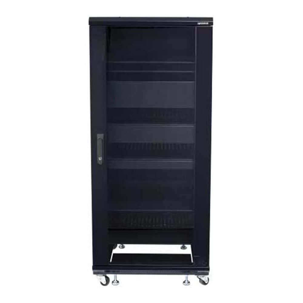 Sanus 55&quot; Tall AV Rack 27U Component Rack for Home Theater Equipment, , large